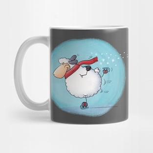 Adorable Sheepzie Skating Mug